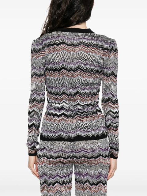 Missoni chevron-knit cardigan - Black