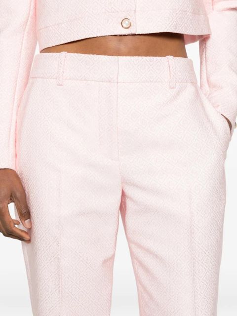 Casablanca monogram-pattern trousers - Pink