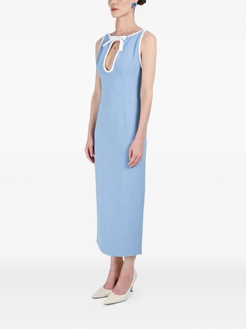 Rowen Rose hole-detail maxi dress - Blue