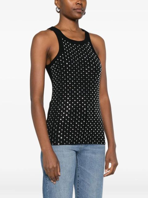 PINKO crystal-embellished tank top - Black