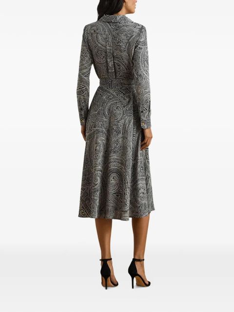 Lauren Ralph Lauren paisley-print wrap dress - Blue