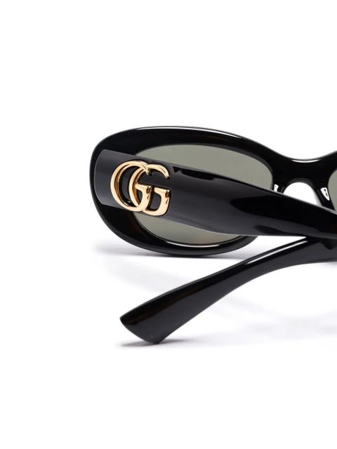 Gucci Eyewear oval-frame sunglasses - Black
