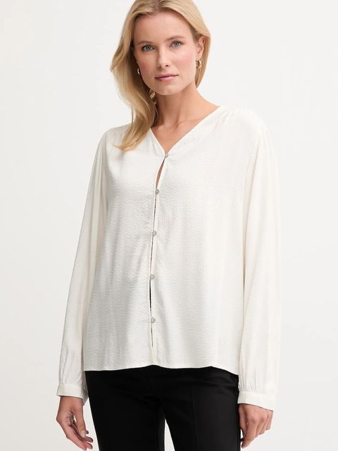 United Colors of Benetton koszula damska kolor beżowy regular 570QDQ0CH - zdjęcie produktu nr 1