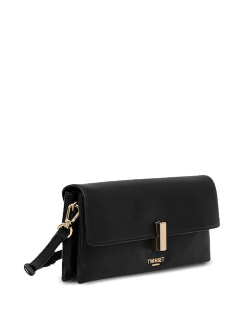 TWINSET logo-detail shoulder bag - Black