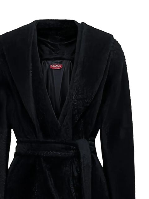 Max Mara belted robe oversized coat - Black