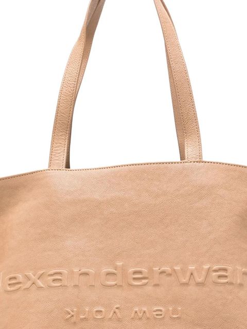 Alexander Wang embossed-logo tote bag - Neutrals - zdjęcie produktu nr 1