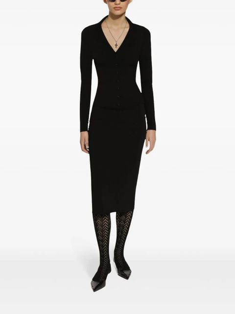 Dolce & Gabbana DG-logo pencil skirt - Black - zdjęcie produktu nr 2