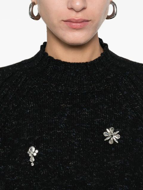 SOLOTRE embellished sweater - Black