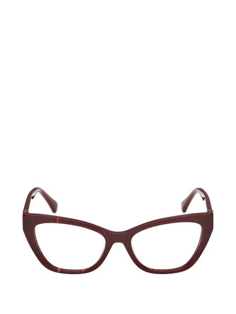 Max Mara Eyewear cat-eye frame glasses - Red - zdjęcie produktu nr 1