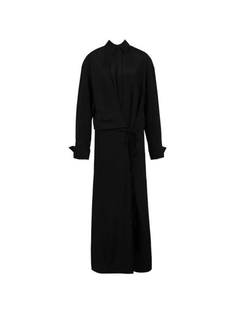 Sportmax draped collared dress - Black - zdjęcie produktu nr 1