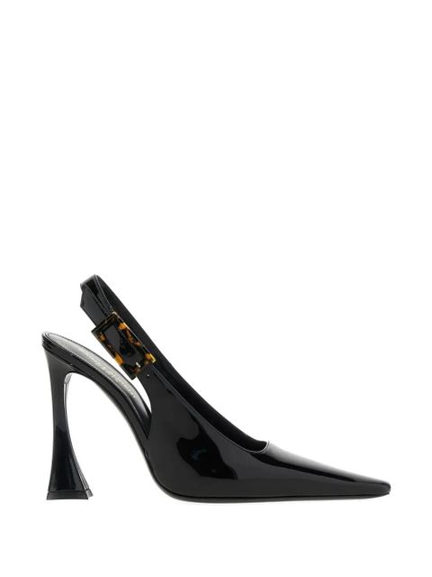 Saint Laurent Dune leather slingback pumps - Black - zdjęcie produktu nr 1