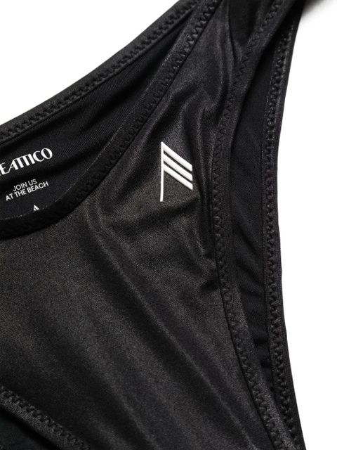 The Attico rubberised-logo bikini - Black - zdjęcie produktu nr 2