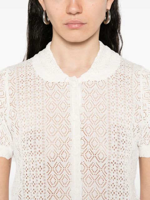 DÔEN Eveline cardigan - White