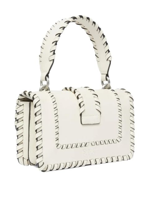 PINKO mini Love tote bag - White