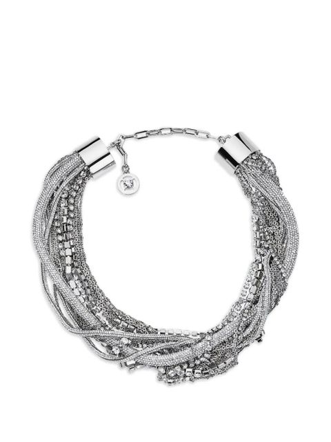 AREA Messy Chain crystal-embellished necklace - Silver - zdjęcie produktu nr 1