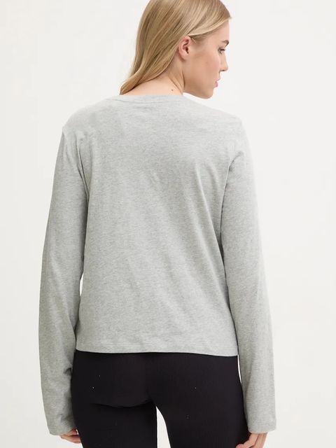 Calvin Klein Underwear longsleeve bawełniany lounge kolor szary 000QS7332E