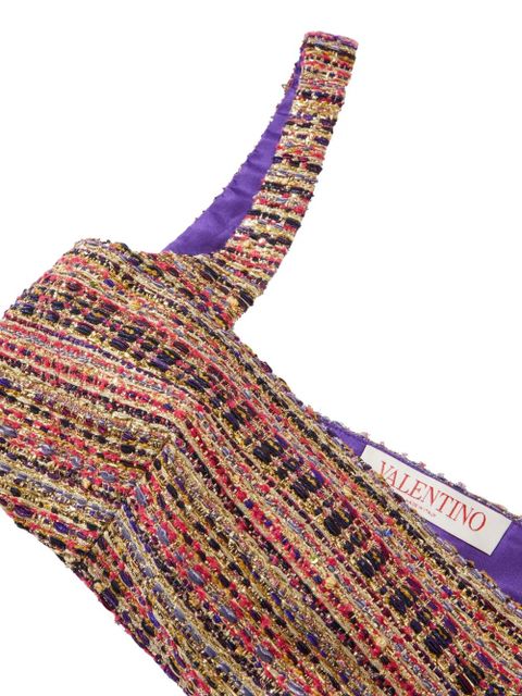 Valentino Garavani Tweed Party bralette top - Gold