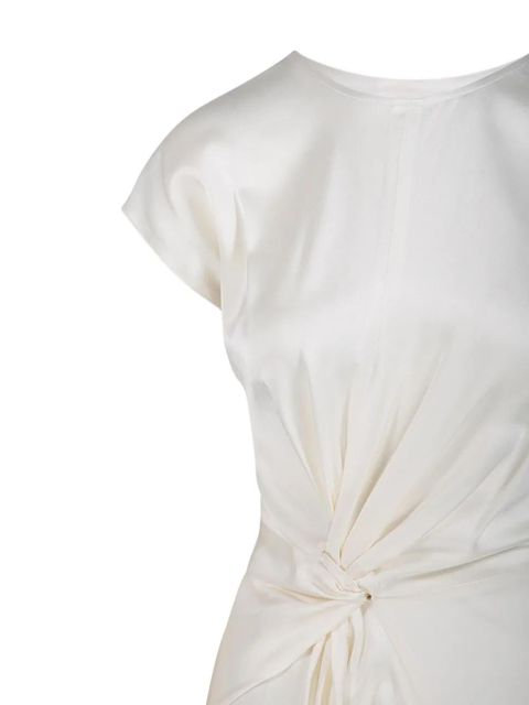 Victoria Beckham twist-detail asymmetric dress - Neutrals