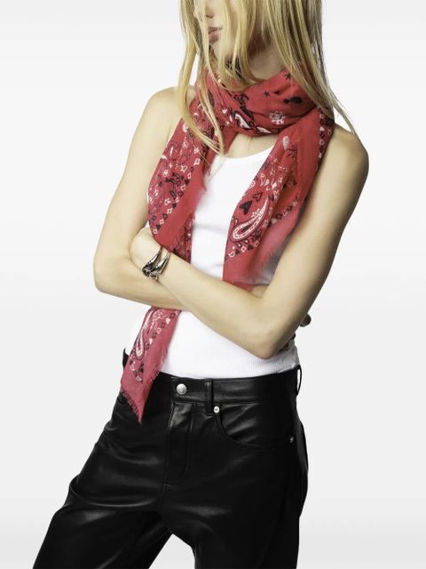 Zadig&Voltaire Maddie scarf - Pink