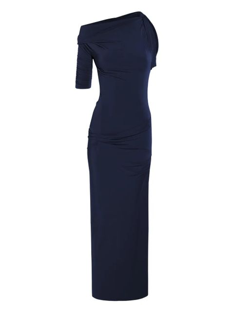 Jacquemus draped one-shoulder dress - Blue - zdjęcie produktu nr 1