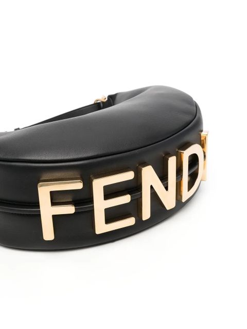 FENDI small Fendigraphy shoulder bag - Black