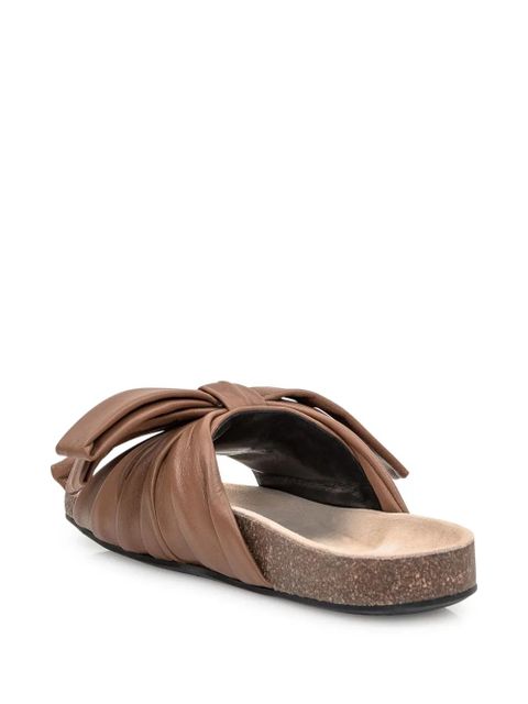 JW Anderson Bow flat sandals - Brown
