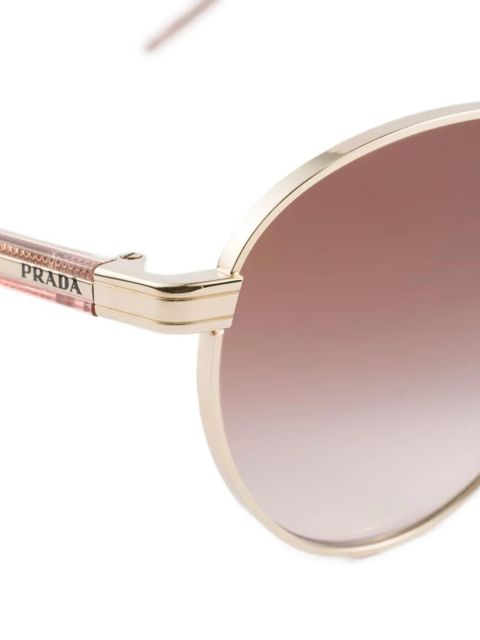 Prada Eyewear logo-engraved sunglasses - Gold