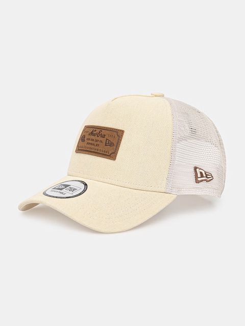 New Era czapka z daszkiem trucker DENIM LEATHER PATCH TRUCKER - zdjęcie produktu nr 1