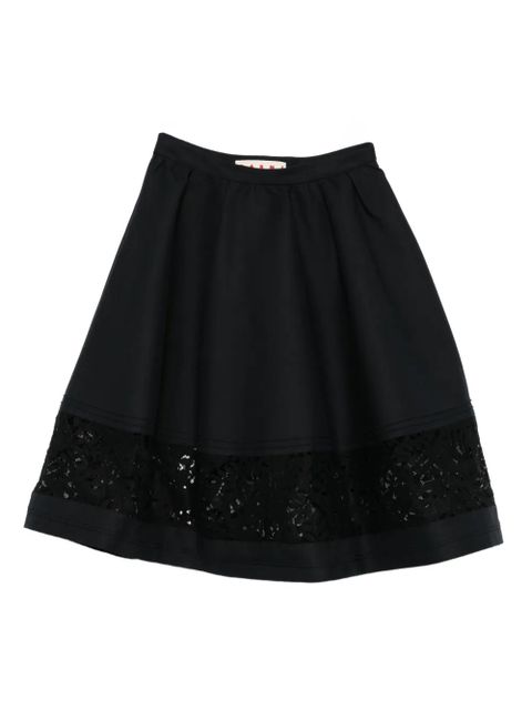 Marni embellished cotton skirt - Black - zdjęcie produktu nr 1