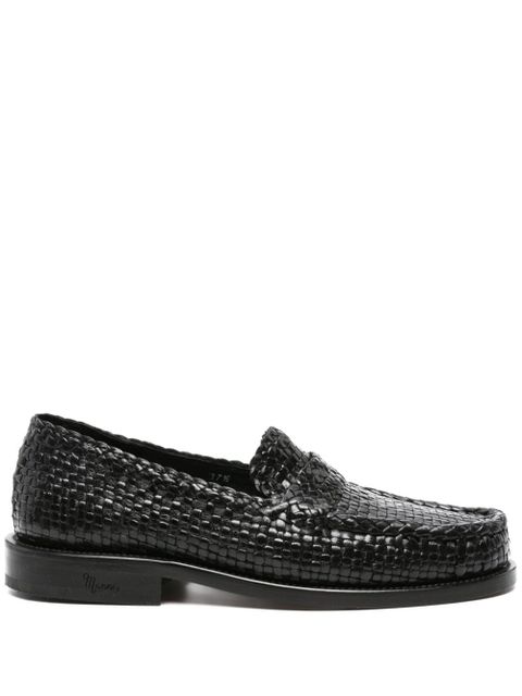 Marni Bambi woven leather loafers - Black