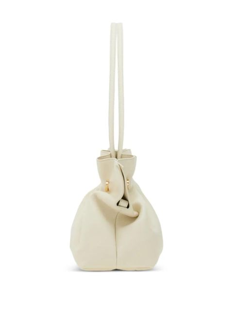 Ferragamo medium soft Gancini-pin gathered shoulder bag - Neutrals