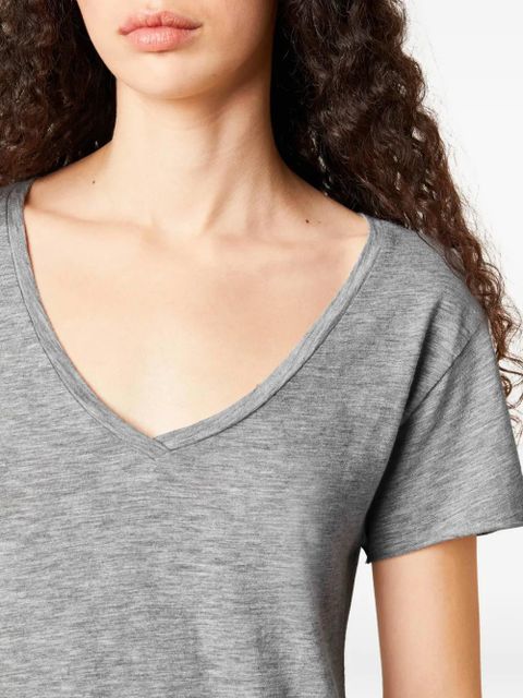 American Vintage Jacksonville V-neck T-shirt - Grey