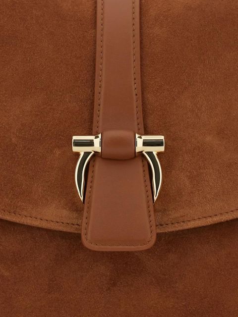 Ferragamo small front-flap tote bag - Brown