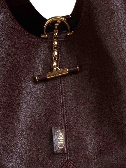 Chloé ballon leather tote bag - Brown