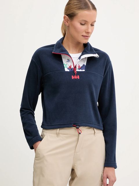 Helly Hansen bluza polarowa DAYBREAKER damska kolor granatowy z aplikacją 49561 - zdjęcie produktu nr 1