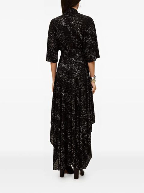 Ba&Sh Tresor v-neck handkerchief dress - Black