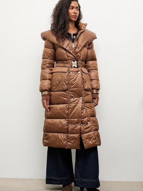 Answear.LAB kurtka kolor brązowy zimowa