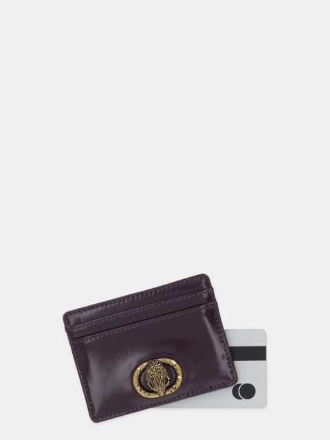 Kurt Geiger London etui na karty skórzane CHELSEA kolor fioletowy 4019790319