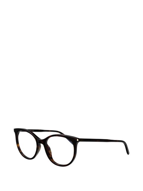 Saint Laurent Eyewear round-frame glasses - Brown - zdjęcie produktu nr 2