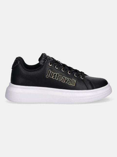 Just Cavalli sneakersy skórzane damskie kolor czarny 79RA3SB3ZPB46899 - zdjęcie produktu nr 2