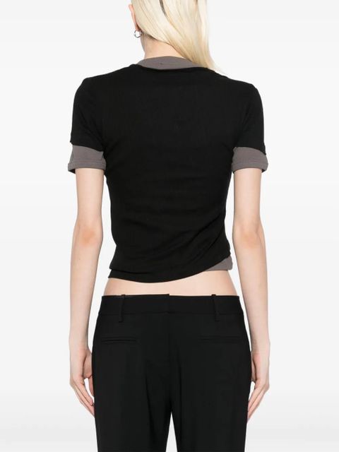 Christopher Esber ribbed T-shirt - Black