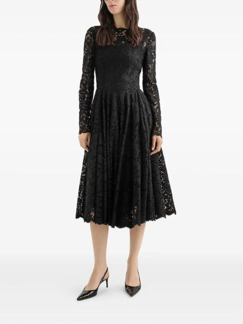 Dolce & Gabbana lace long-sleeve midi dress - Black - zdjęcie produktu nr 2