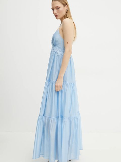 ERMANNO Firenze sukienka kolor niebieski maxi rozkloszowana 56TQ029ES3 - zdjęcie produktu nr 2