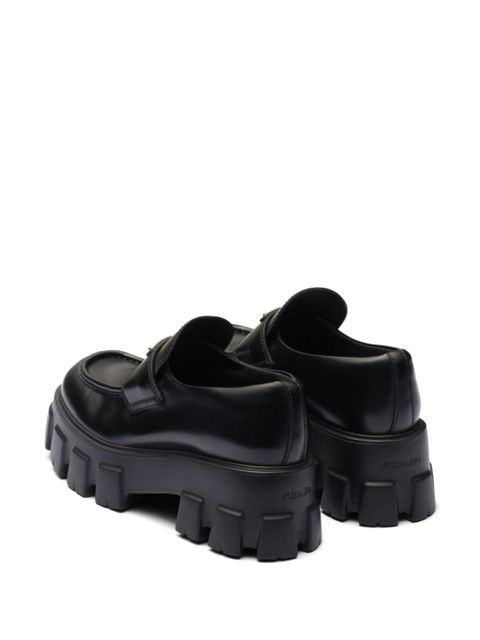 Prada 55mm Monolith leather loafers - Black - zdjęcie produktu nr 2