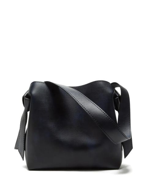 Acne Studios knot-detail leather shoulder bag - Black - zdjęcie produktu nr 2