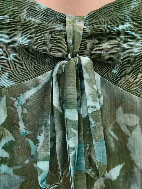 Sandro Ferrone sukienka kolor zielony maxi rozkloszowana SFS32XBDMAIS