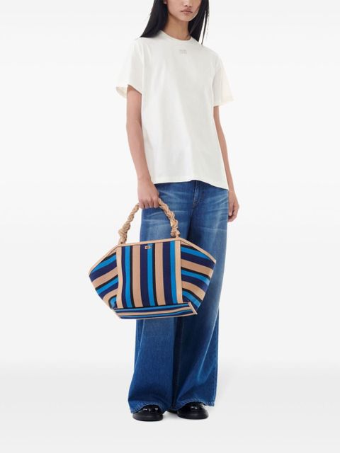 GANNI logo-embellished cotton T-shirt - White - zdjęcie produktu nr 2