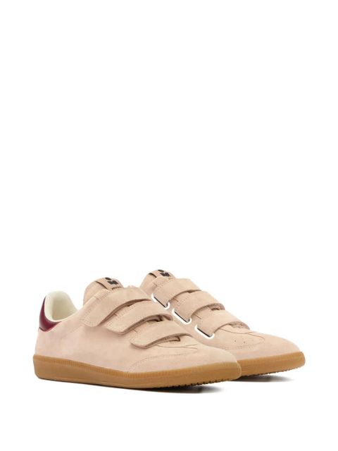 ISABEL MARANT Beth leather sneakers - Neutrals