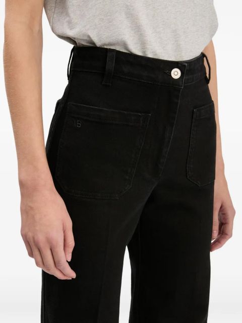 Victoria Beckham Alina patch-pocket jeans - Black