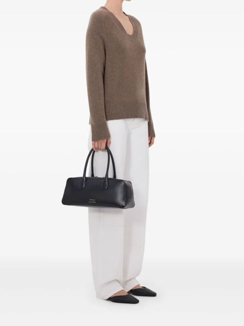 LouLou de Saison U neck ribbed BAJI sweater - Brown